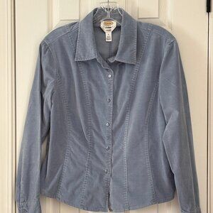 Talbots Corduroy Chambray Shirt